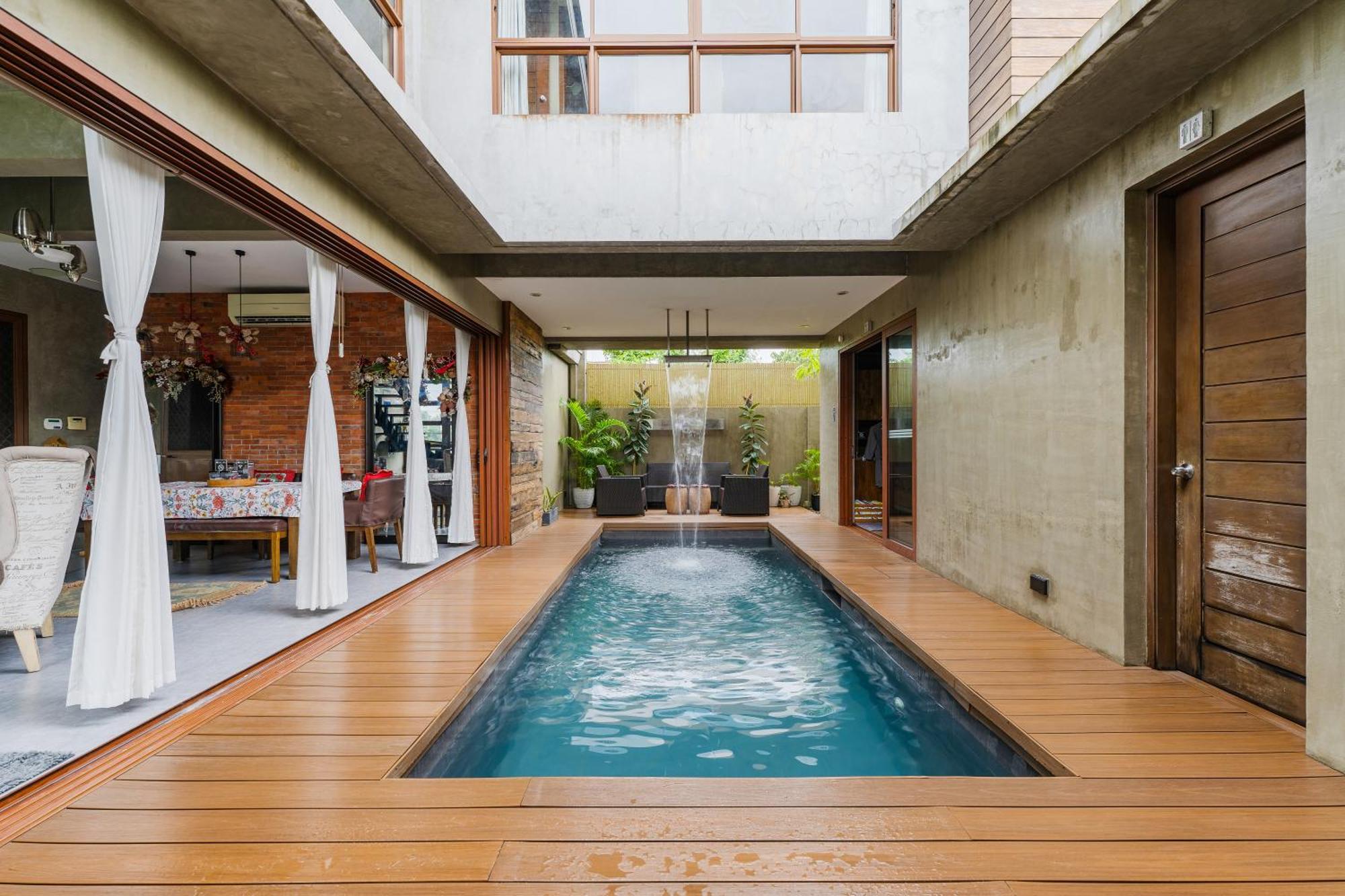 Isla Villa 1 Amazing Waterfall Pool House Near Beach, Bars & Restaurants มักตัน ภายนอก รูปภาพ