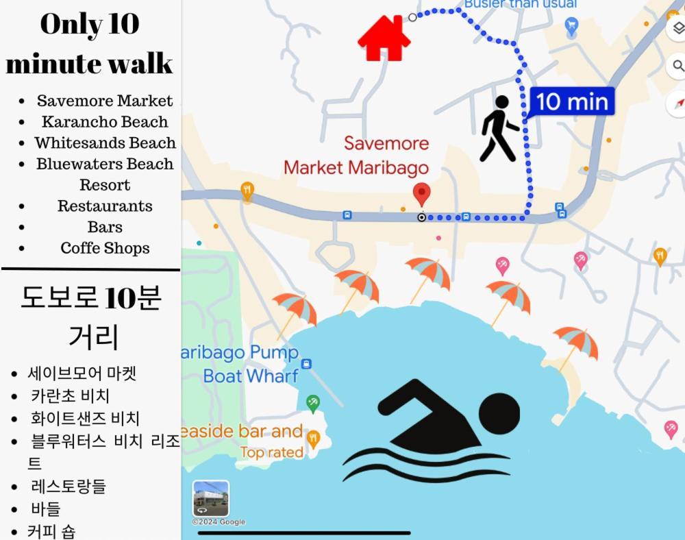Isla Villa 1 Amazing Waterfall Pool House Near Beach, Bars & Restaurants มักตัน ภายนอก รูปภาพ